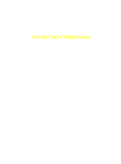 As a Ho'olei remote owner, the worries of getting our unit setup with high quality electronics for the Grand Wailea vacation rental program were eliminated by working with Aloha Home Cinema.  I love the look of the flat panel TVs in all of the rooms and the high quality of the installation.  AHC provided a great starting point for us with their Ho'olei packages, but were also very flexible in customizing to meet our specific needs. - Sharron H. - 2008<br>
I thought my whole experience with your company has been terrific. I was a skeptic at first, but after interacting with your team, I was reassured.  After seeing the level of complexity involved in the installation, I was glad we did not try to attempt it ourselves. I truly can not think of anything you could have done to make the experience any more professional.  The equipment is perfect and just what I had hoped it would be. I think you have a great business and I would highly recommend you to anyone who asked.  - Ho'olei Villa owner, Judy S. - 2008></P>

<P><img height=